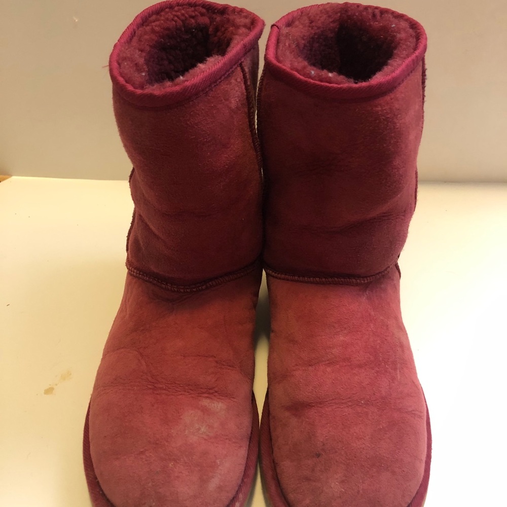 Pink worn UGGs with minimal damage